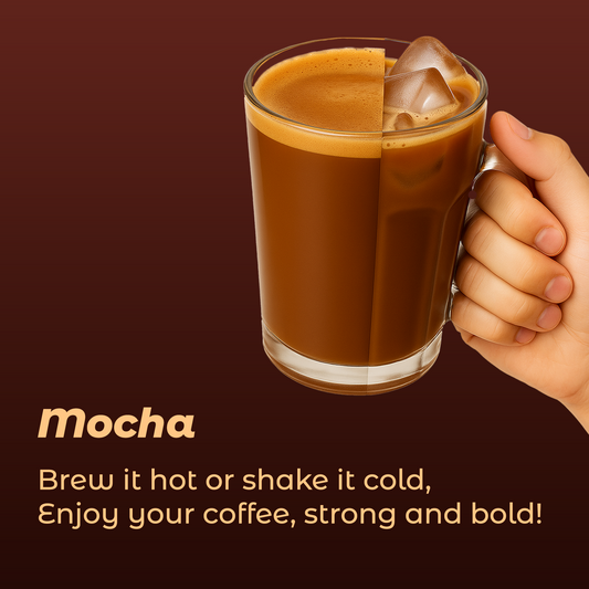 Protein Coffee Powder Mocha – 20g Protein, 70 mg Caffeine, 0g Sugar, Pack of 10