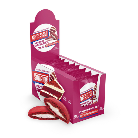 Protein Pancake Red Velvet White Chocolate Cream (Pack of 12)